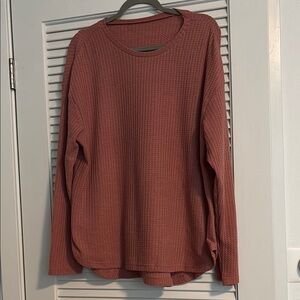 Women’s ribbed long sleeve top Sz XL